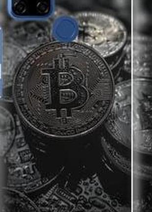 Чехол на realme 7i black bitcoin "6090m-2486-5939"