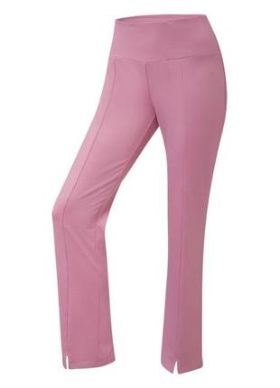 Спортивные штаны regular fit с карманом для ключей для женщины crivit lycra® 434776 l сиреневый