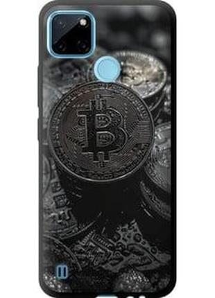 Чехол на realme c25y black bitcoin "6090b-2553-5939"