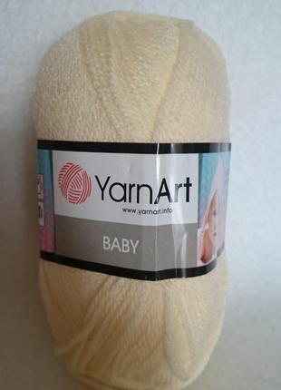 Пряжа yarnart baby, виробництво туреччина, колір — шампань