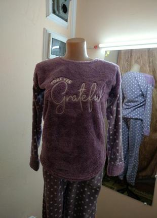 Піжама жіноча, махра велсофт+фліс