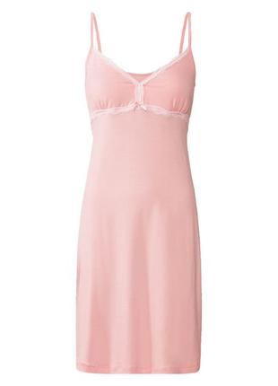 Ночная рубашка с вискозой для женщины esmara 380058 l розовый