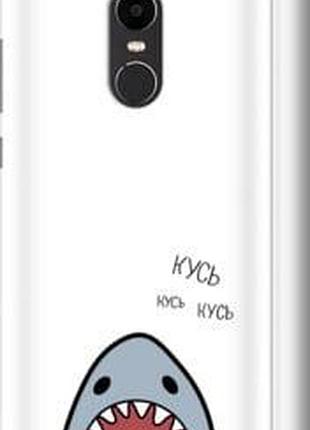Чехол на xiaomi redmi note 4x акула "4870m-951-5939"
