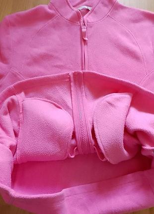 Кофта женская флисовая розовая. фліска жіноча.5 фото