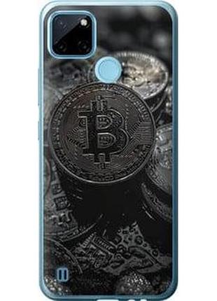 Чехол на realme c21y black bitcoin "6090u-2472-5939"