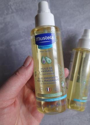 Детская майка mustela с авокадо. детское масло. майка для номоля.