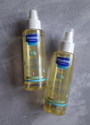 Детская майка mustela с авокадо. детское масло. майка для номоля.