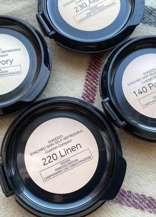 Кушон shiseido synchro skin invisible silk pressed powder