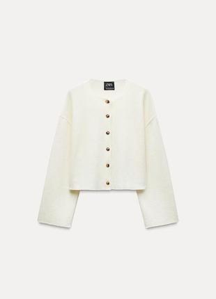 Жакет soft в рубчик zara