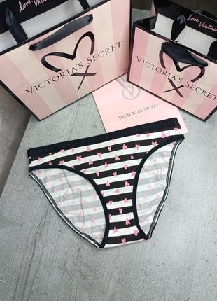 Хлопковые эластичные трусики бикини. victoria’s secret. оригинал 🇺🇸