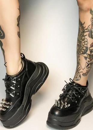 Кроссовки lamoda causin' havoc spiked sneakers