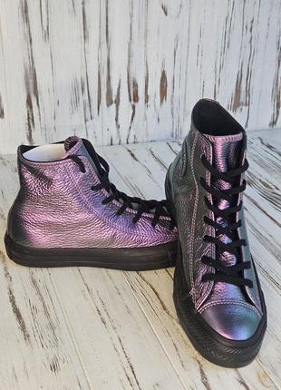 Кеди високі шкіряні converse