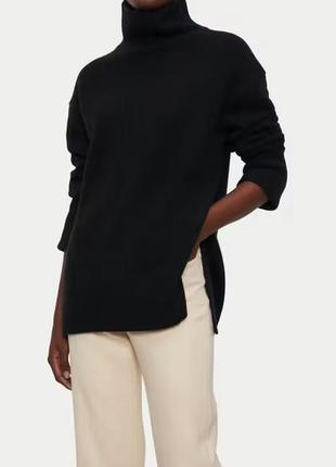 Свитер кофта с разрезами zara под шею