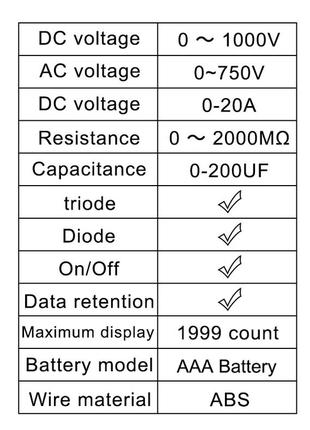 Мультиметр aneng модель dt9205a 4