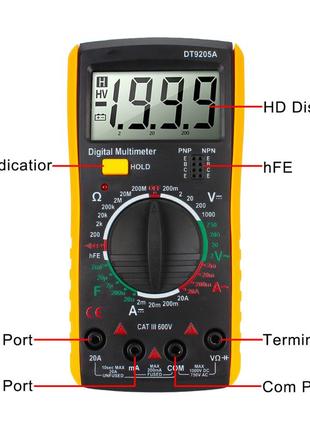 Мультиметр aneng модель dt9205a 3