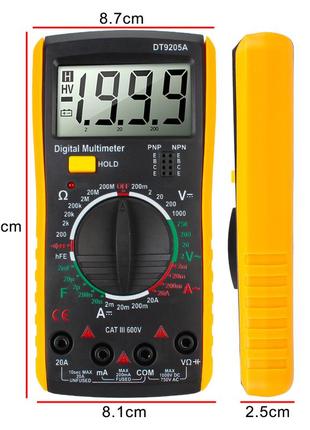 Мультиметр aneng модель dt9205a 5