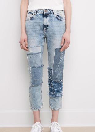 Джинси pull&bear джинсы рваные mom bershka