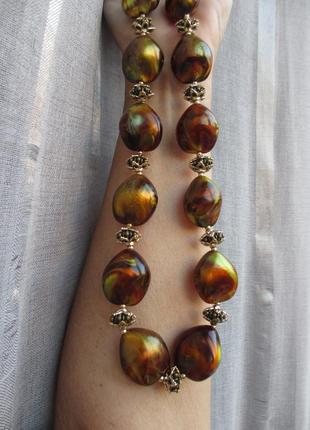 Великі намисто кольє з прекрасного люциту