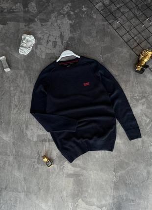 Свитер hugo boss мужской темно-синий