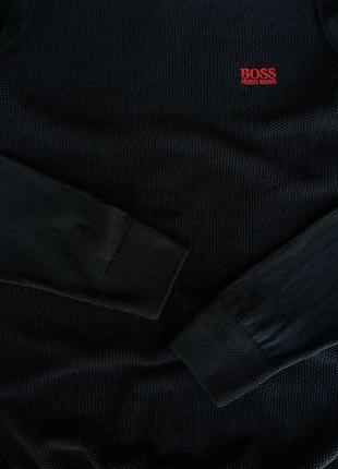 Свитер hugo boss мужской темно-синий7 фото