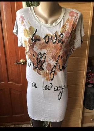 Подовжена футболка туніка турція