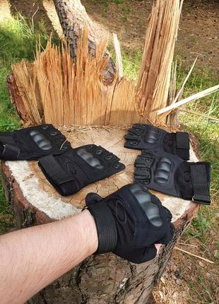 Перчатки тактические штурмовые черные. тактические беспалые перчатки. перчатки...