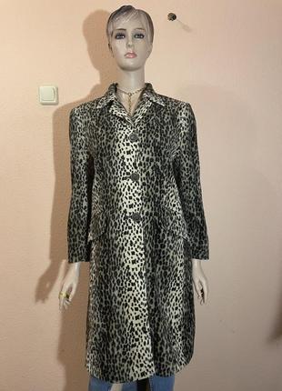 Леопардове пальто розмір s-m