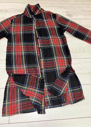 Удлиненная рубашка с разрезами