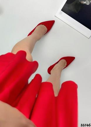 Туфли красные4 фото