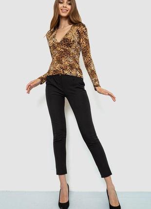 Блуза, цвет леопардовый, 186r2352 фото