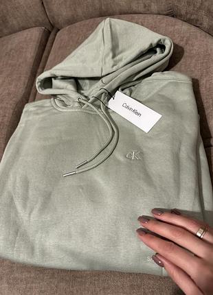 Кофта calvin klein чоловіча з капюшоном, худі оригінал