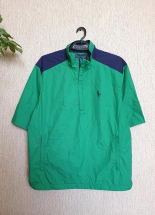 Яркая ветровка, анорак с коротким рукавом golf polo ralph lauren, оригинал размер l состояние новой речь