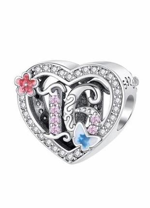 Серебряный шарм бусина подвеска бусина-подвеска в стиле пандора pandora нова с биркой и пробой s925 серебро 925 пробы