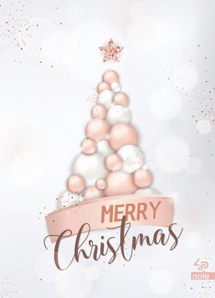 Блокнот а6 с цветными листами christmas note 80 страниц арт. 904228