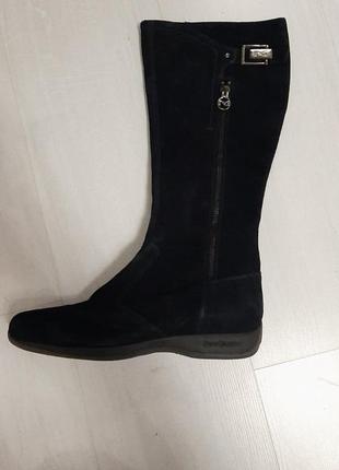 Сапоги замшевые