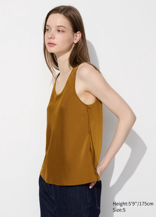Атласна блуза uniqlo
