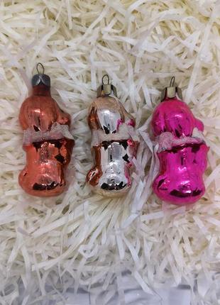 Игрушка на елку сср собачка набор украшение на елку сср