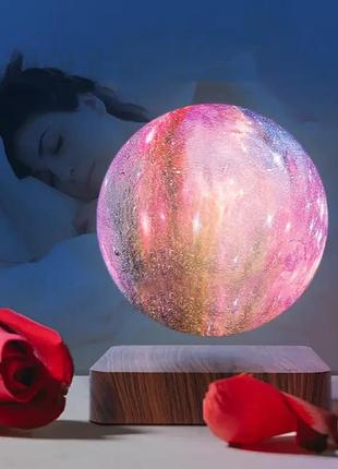 Настольный магнитный 3d светильник-ночник 14 см с сенсорным управлением magnetic moon...