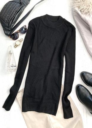 Подовжена водолазка/пуловер asos в рубчик.