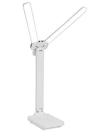 Настольная двойная светодиодная лампа с сенсорным управлением и подставкой для...