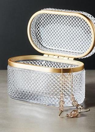 Стеклянный ящик для украшений, 13,5 см