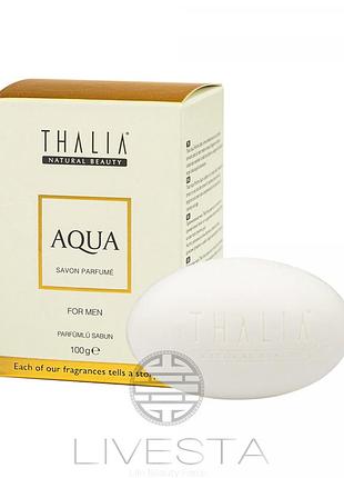 Парфумоване мило thalia aqua для чоловіків, лівеста livesta  100 г