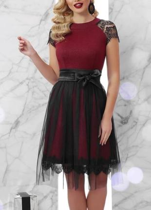 Платье с  юбкой вечернее новогоднее