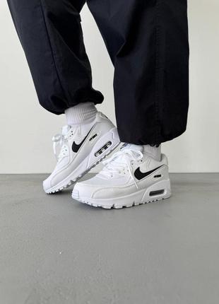 (36-45)человечи /женские кроссовки nike air max 90 classic white6 фото
