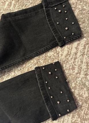 Zara basic джинси  з бусінами2 фото