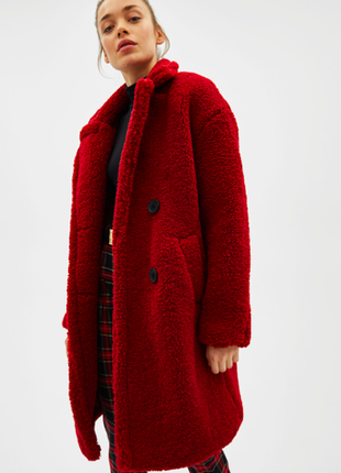 Стильное пальто шубка тедди от zara