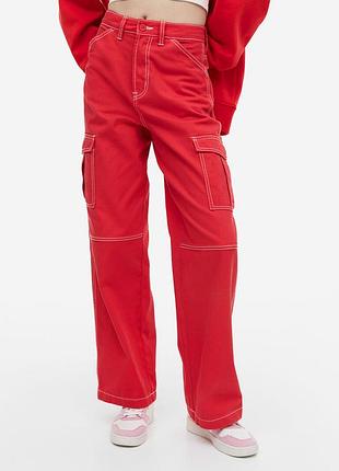 H&m divided (s/36) карго штаны женские