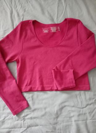 Лонгслив укороченный спортивный