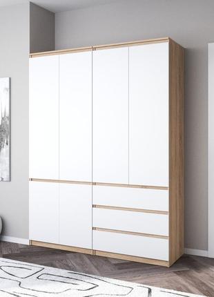 Шкаф для одежды vays, со штангой и полками, комплект из 2 шкафов r10+r16