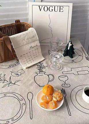 Стильна скатертина з льону з pinterest